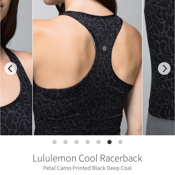 LULULEMON Black & Gray Cool Racerback Tank Top - Picture 4 of 8